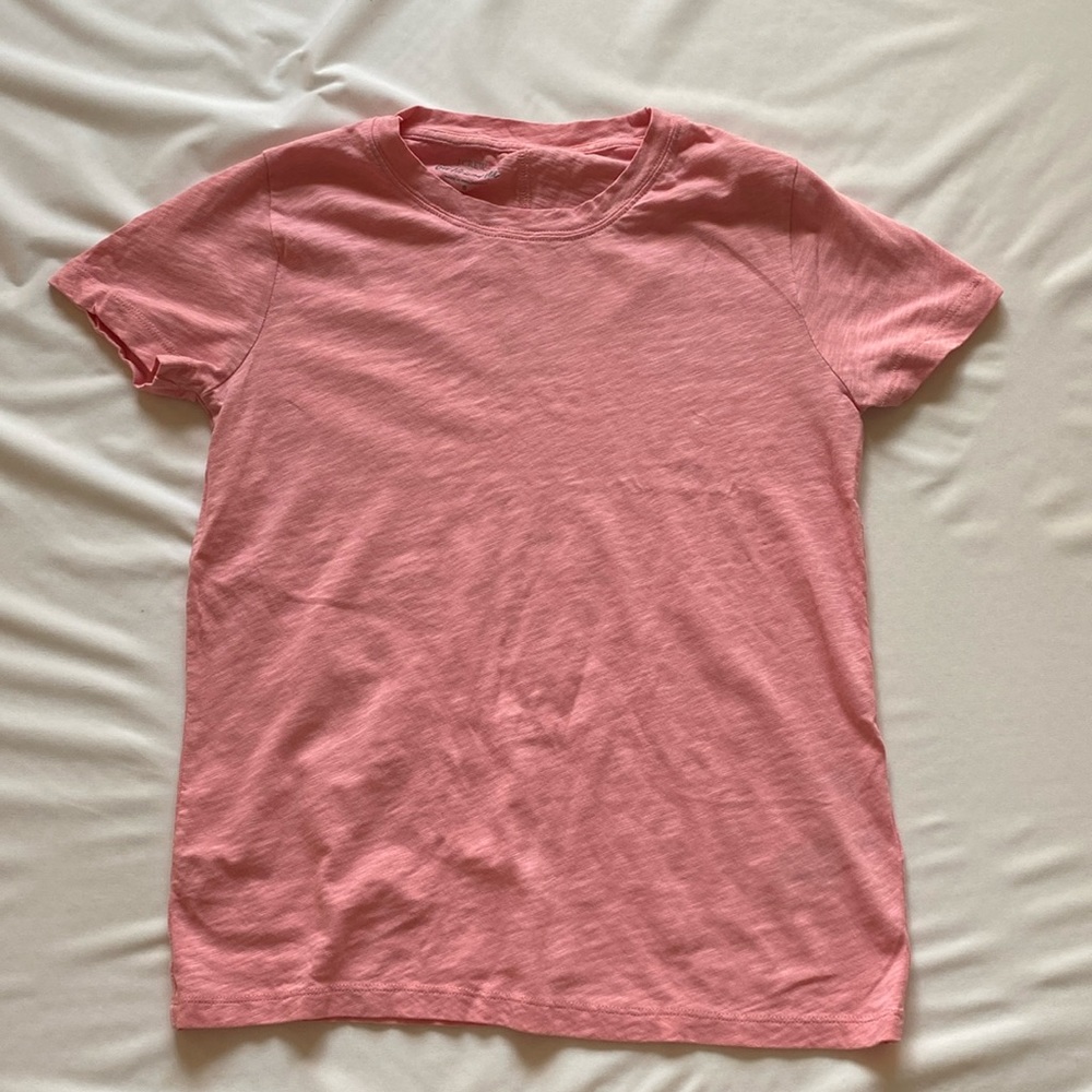 JCrew baby pink girlfriend tee shirt size small